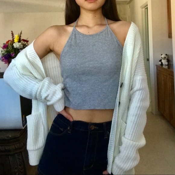 Brandy Melville Tops - NWOT Brandy Halter Crop Top